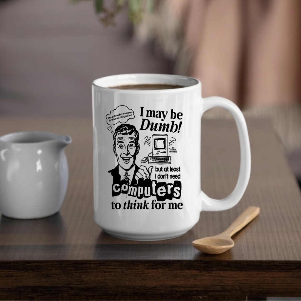 I may be dumb computers to think for me shirt