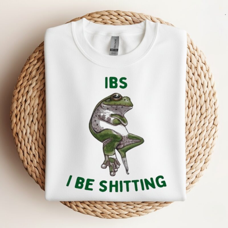 IBS I Be Shitting Frog_Crewneck Sweatshirt