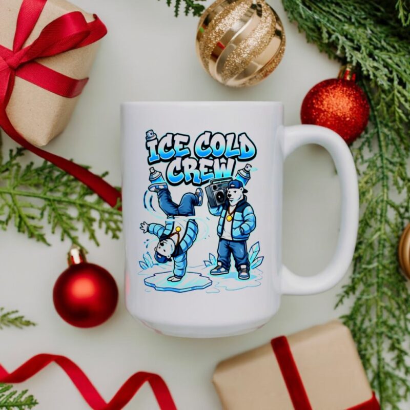 Ice Cold Hip Hop Polar Bear Breakdance Christmas_Ceramic Mug