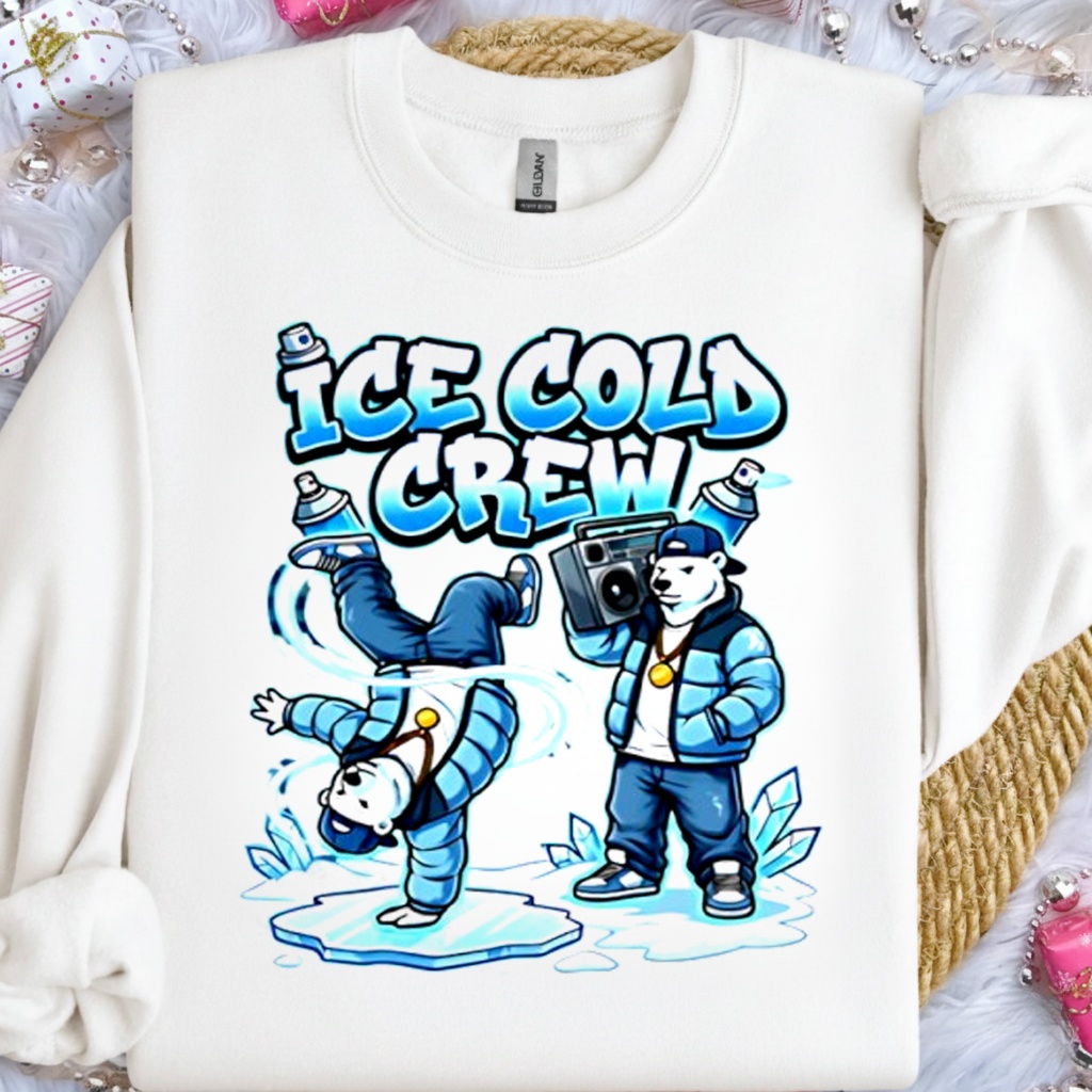 Ice Cold Hip Hop Polar Bear Breakdance Christmas shirt