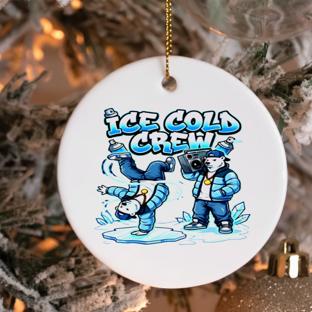 Ice Cold Hip Hop Polar Bear Breakdance Christmas shirt