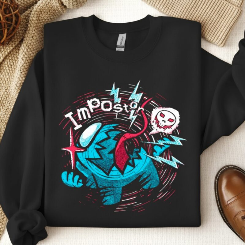 Impostor Beware Among Us_Crewneck Sweatshirt