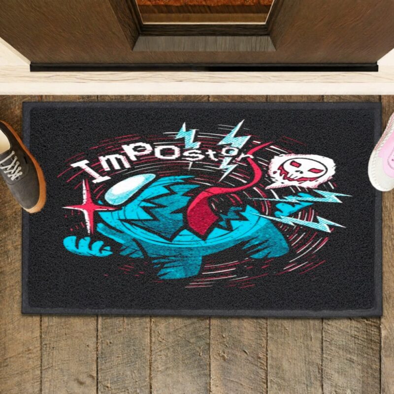 Impostor Beware Among Us_Rubber Doormat