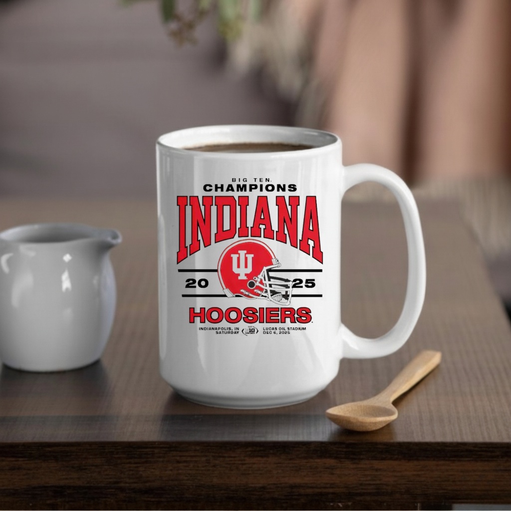 Indiana 2025 Big Ten Champs Ringer graphic shirt
