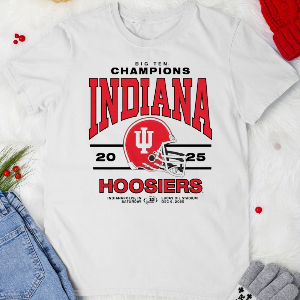 Indiana 2025 Big Ten Champs Ringer graphic shirt