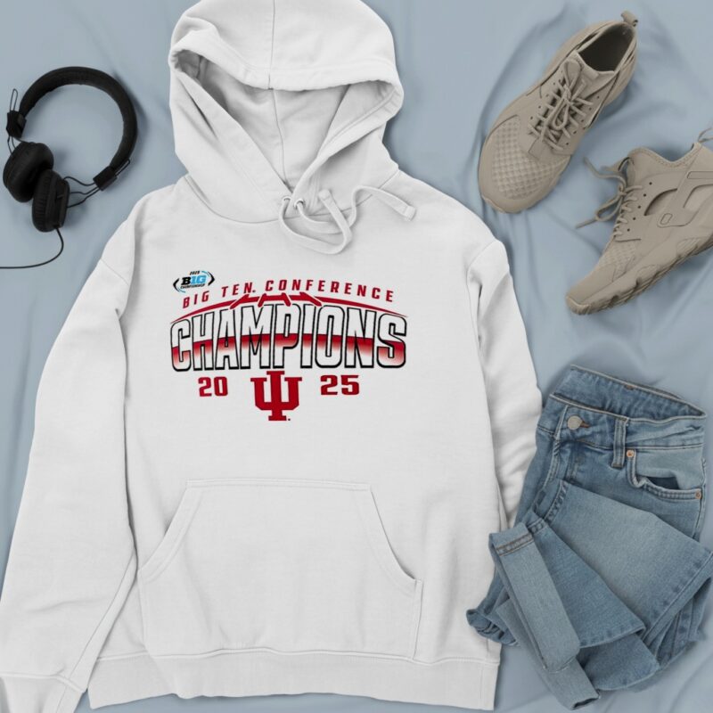 Indiana Hoosiers 2025 Big Ten Football Champions Endzone Speed_Hoodie
