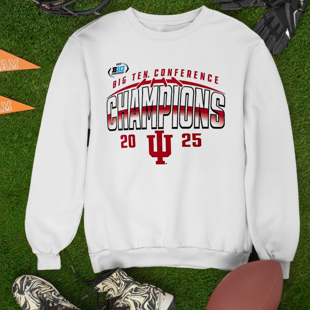 Indiana Hoosiers 2025 Big Ten Football Champions Endzone Speed shirt
