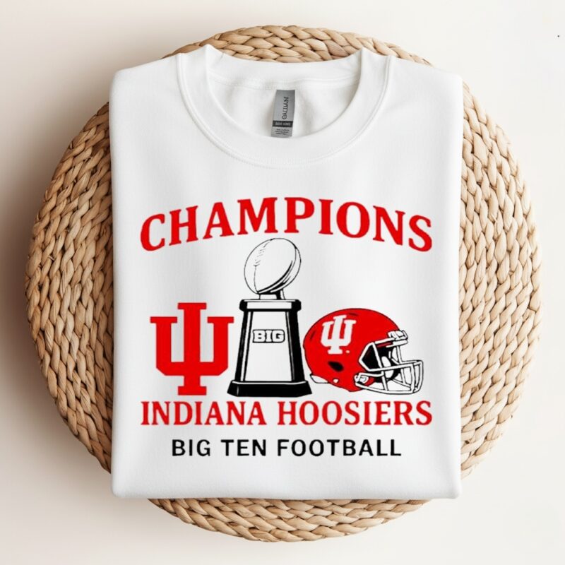 Indiana Hoosiers Champions Big Ten Football_Crewneck Sweatshirt