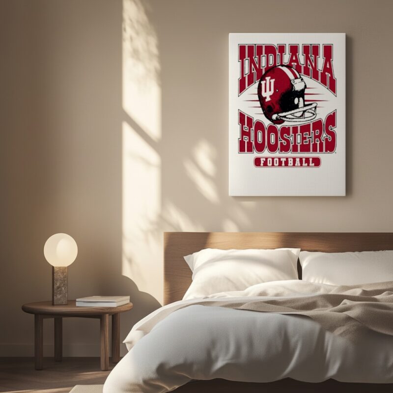 Indiana Hoosiers Football Helmet_Canvas
