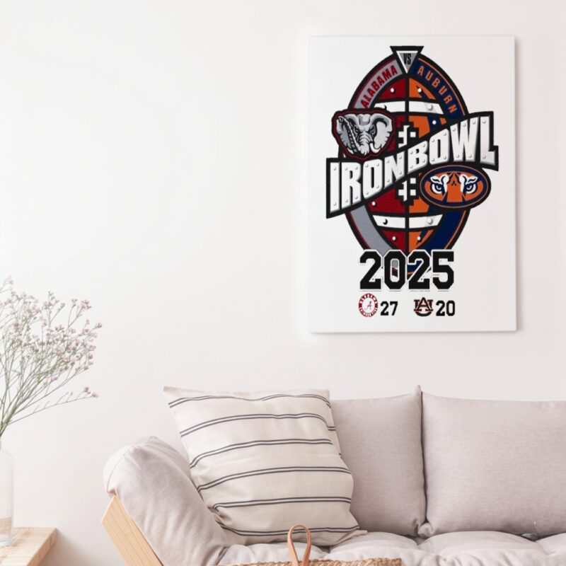 Iron Bowl Alabama Vs Auburn 2025 Score_Canvas