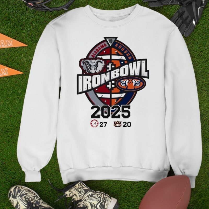 Iron Bowl Alabama Vs Auburn 2025 Score_Sweatshirt