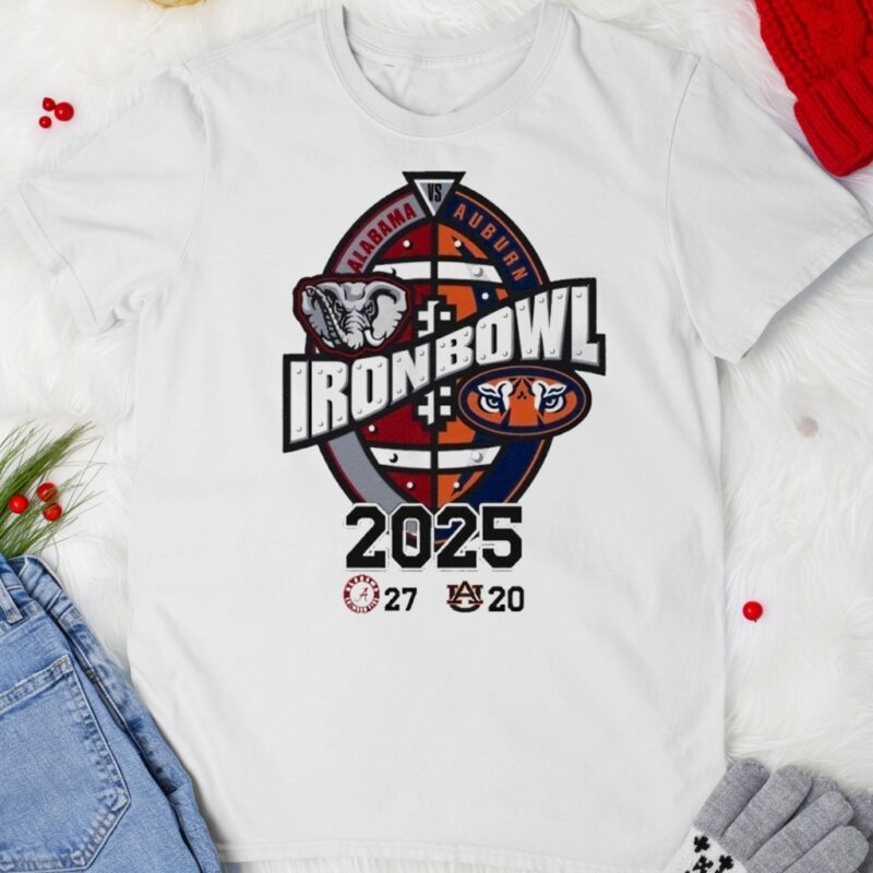 Iron Bowl Alabama Vs Auburn 2025 Score_T-shirt