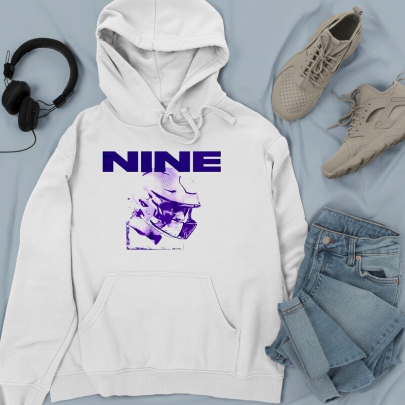 J.J. McCarthy Minnesota Vikings Nine face graphic_Hoodie