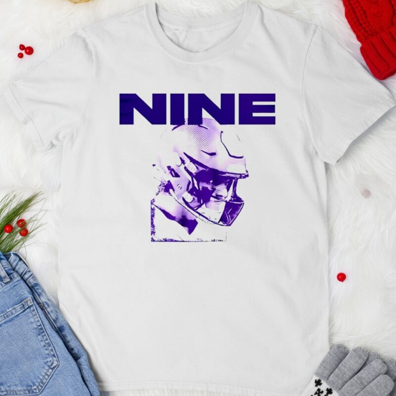 J.J. McCarthy Minnesota Vikings Nine face graphic_T-shirt