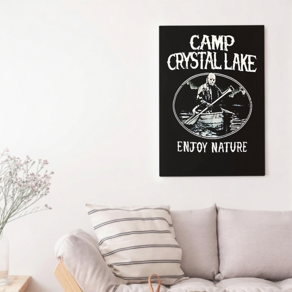 Jason Voorhees camp crystal lake enjoy nature retro shirt