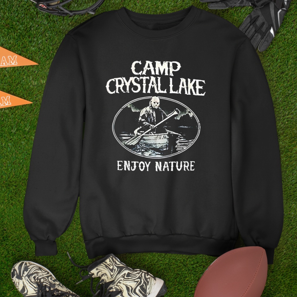 Jason Voorhees camp crystal lake enjoy nature retro shirt