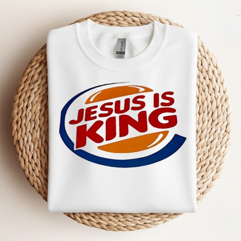 Jesus Is King x Burger King logo_Crewneck Sweatshirt