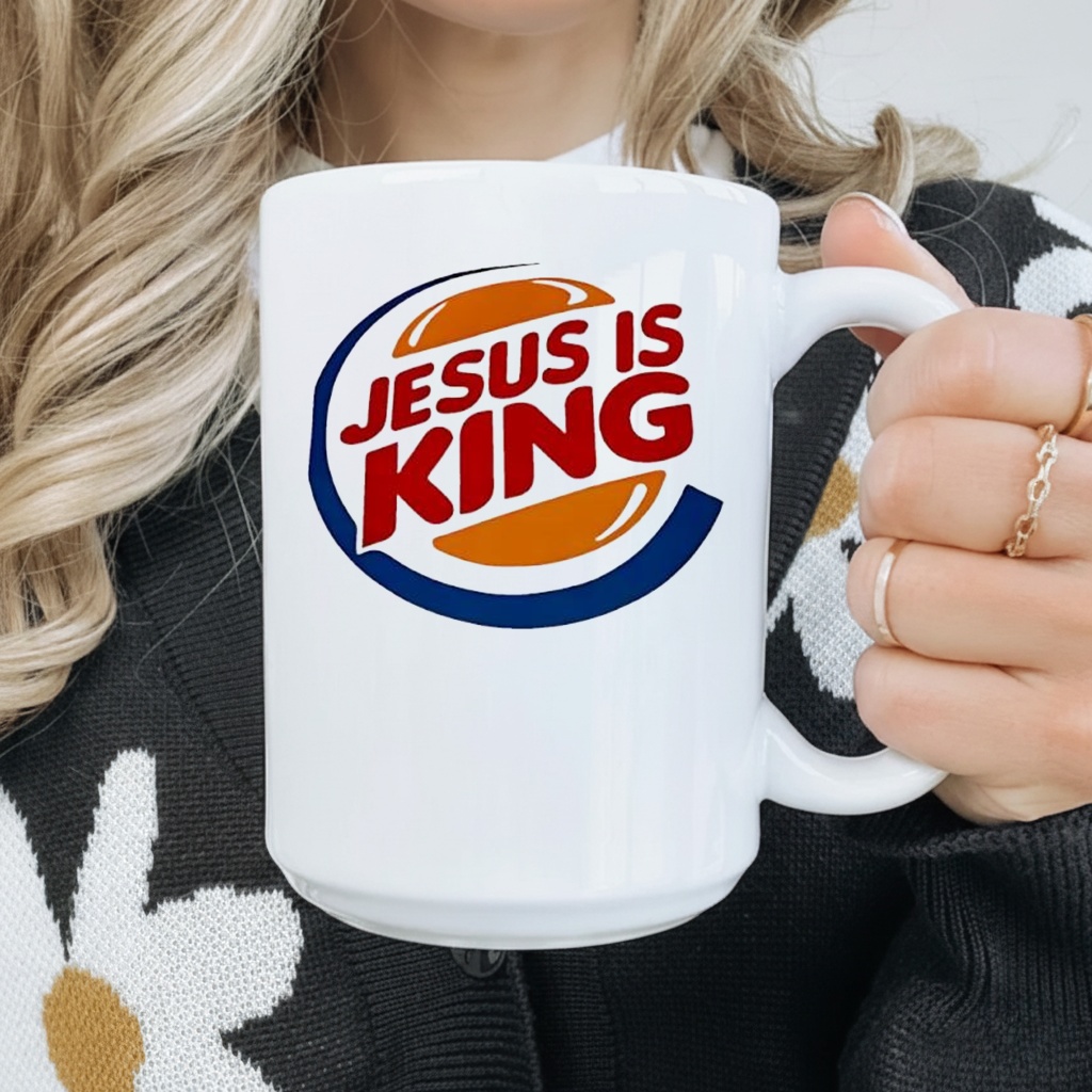 Jesus Is King x Burger King logo shirt