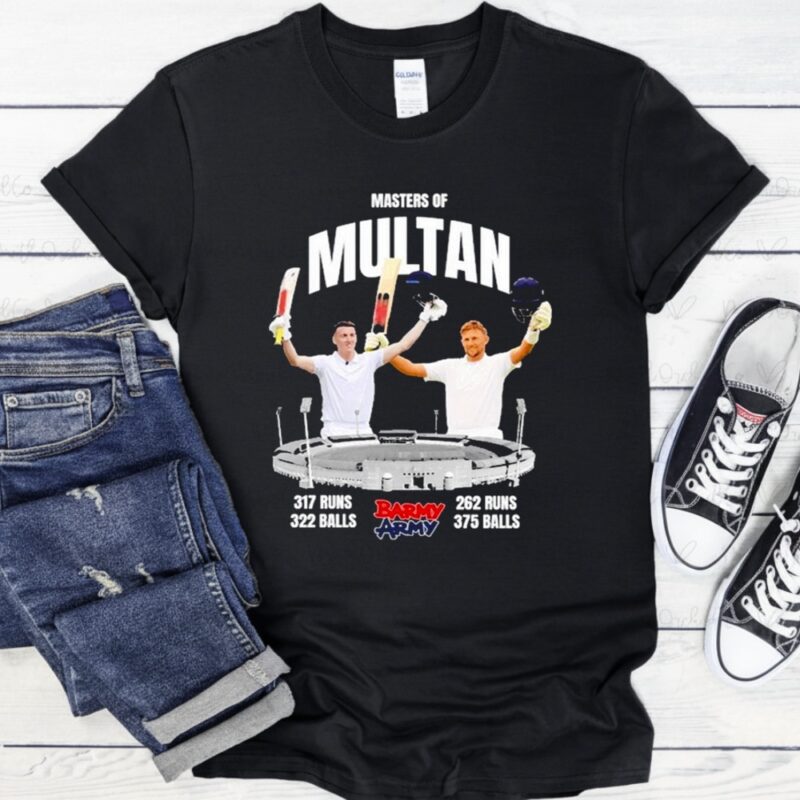 Joe Root Barmy Army Masters Of Multan_T-Shirt