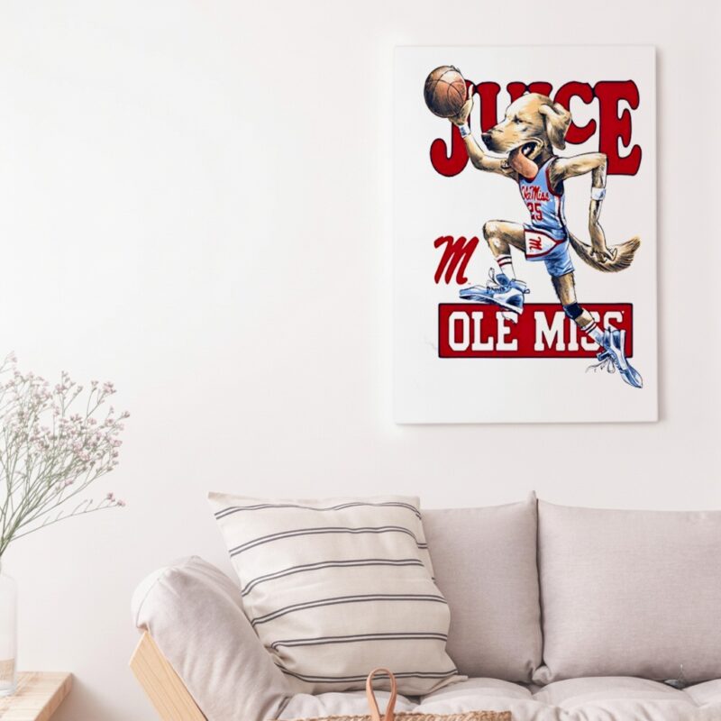 Juice Griffin Air Juice Ole Miss Dog mascot_Canvas