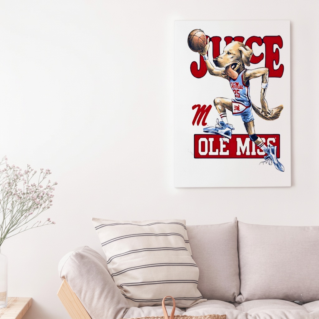 Juice Griffin Air Juice Ole Miss Dog mascot shirt