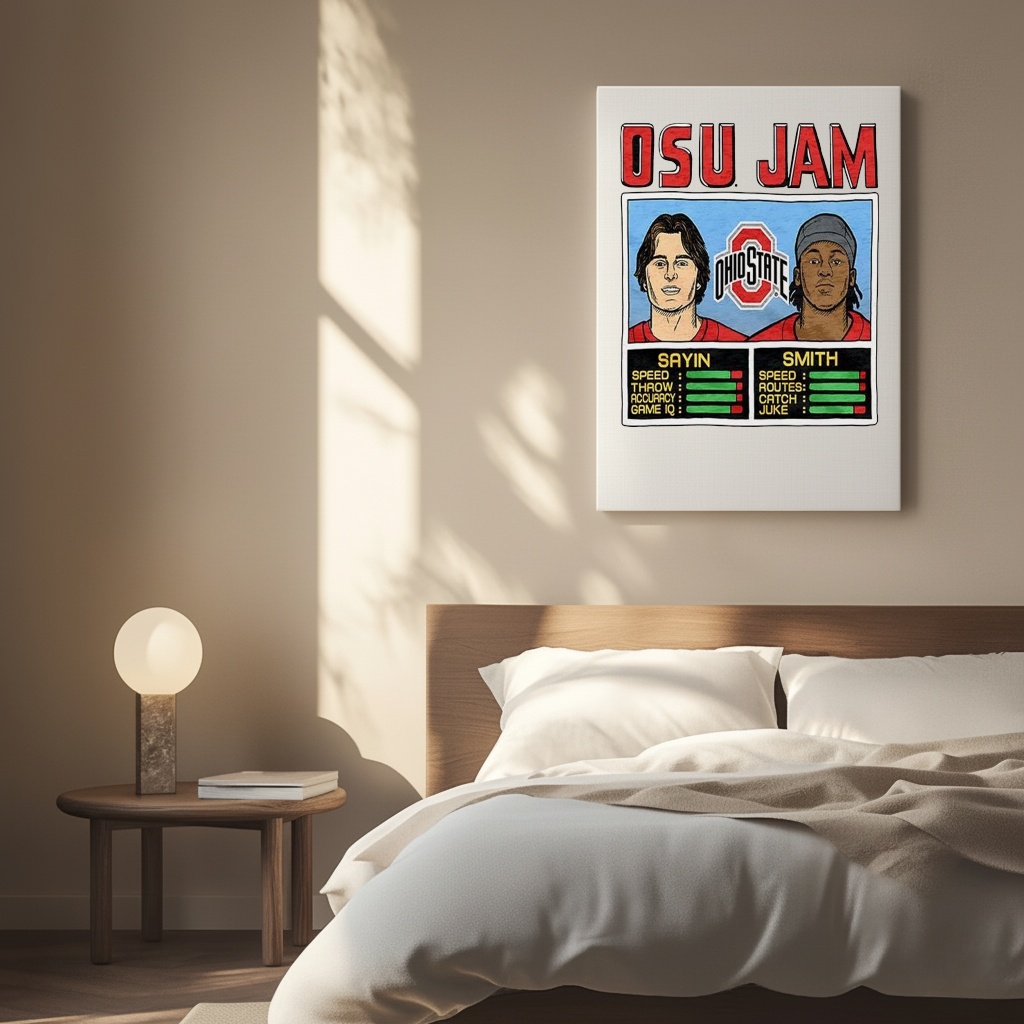 Julian Sayin and Jeremiah Smith Ohio State Buckeyes football JAM classic video game shirt