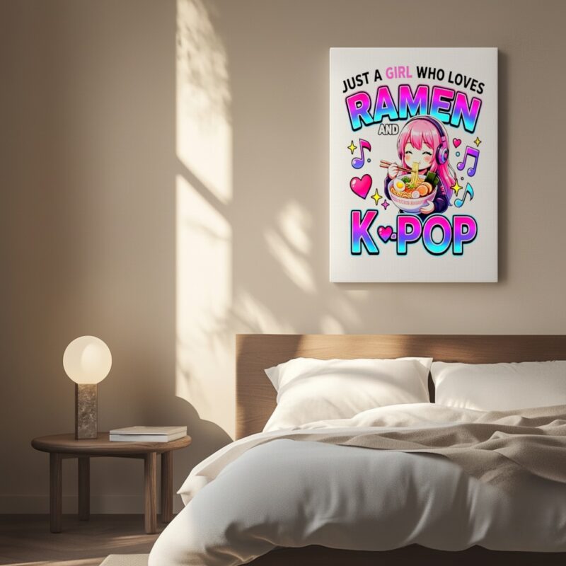 Just A Girl Who Loves Anime Ramen and K-pop_Canvas