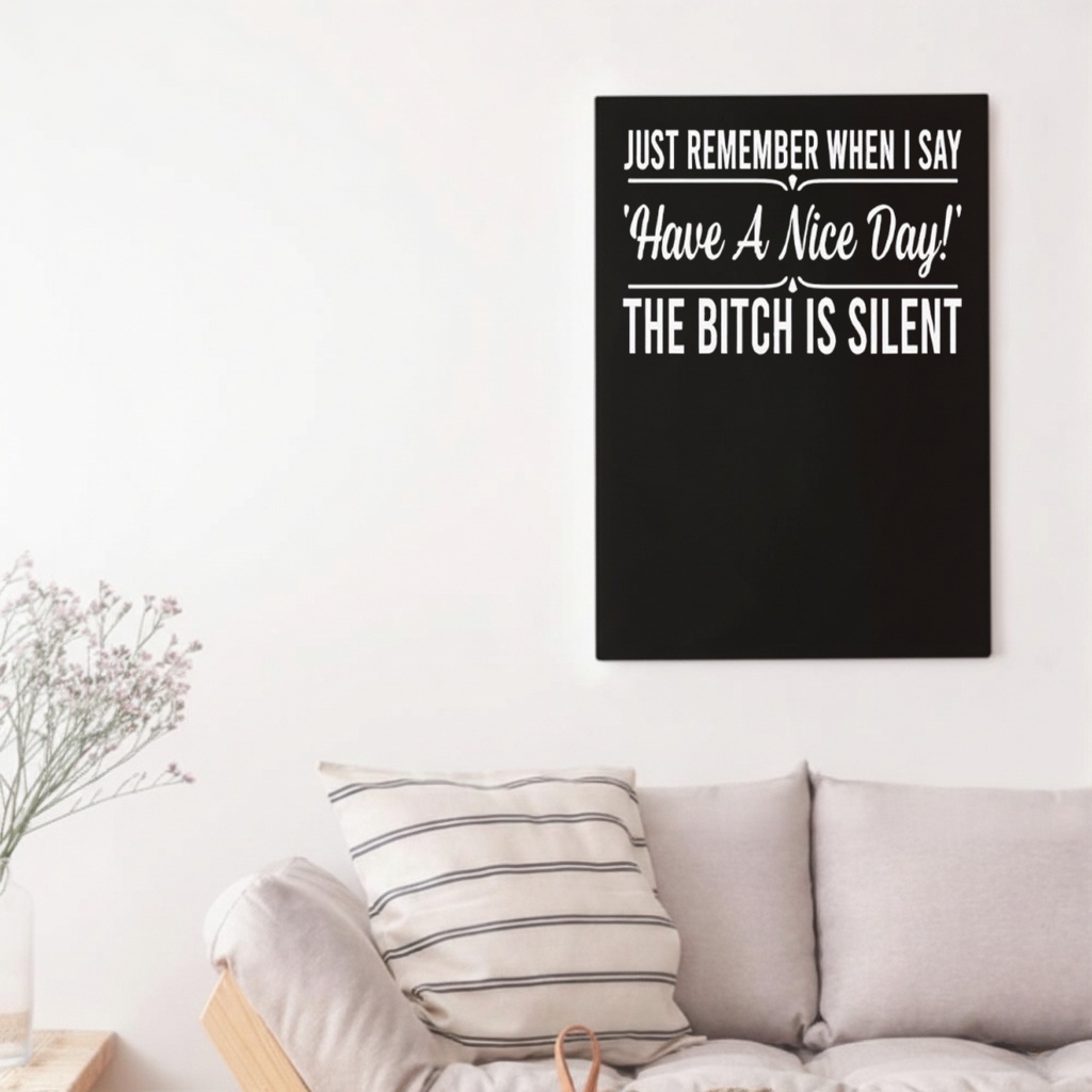 Just Remember When I Say Have A Nice Day The Bitch Is Silent shirt