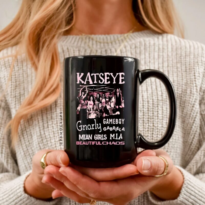 Katseye the beautiful chaos tour Gnarly gameboy mean girls MIA_Ceramic Mug