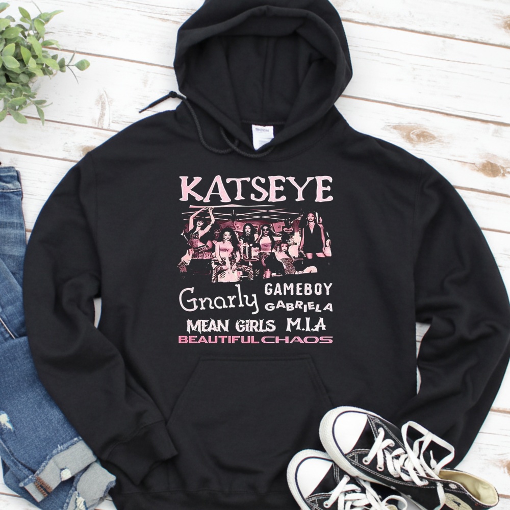 Katseye the beautiful chaos tour Gnarly gameboy mean girls MIA shirt