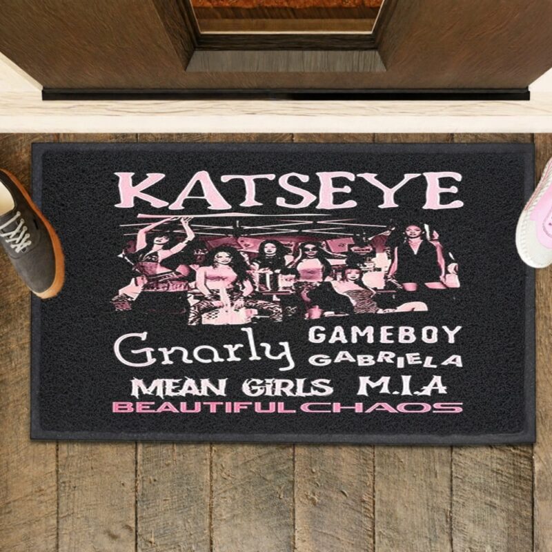 Katseye the beautiful chaos tour Gnarly gameboy mean girls MIA_Rubber Doormat