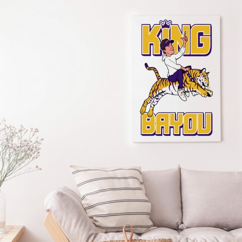 King Of The Bayou tiger mascot player_Canvas