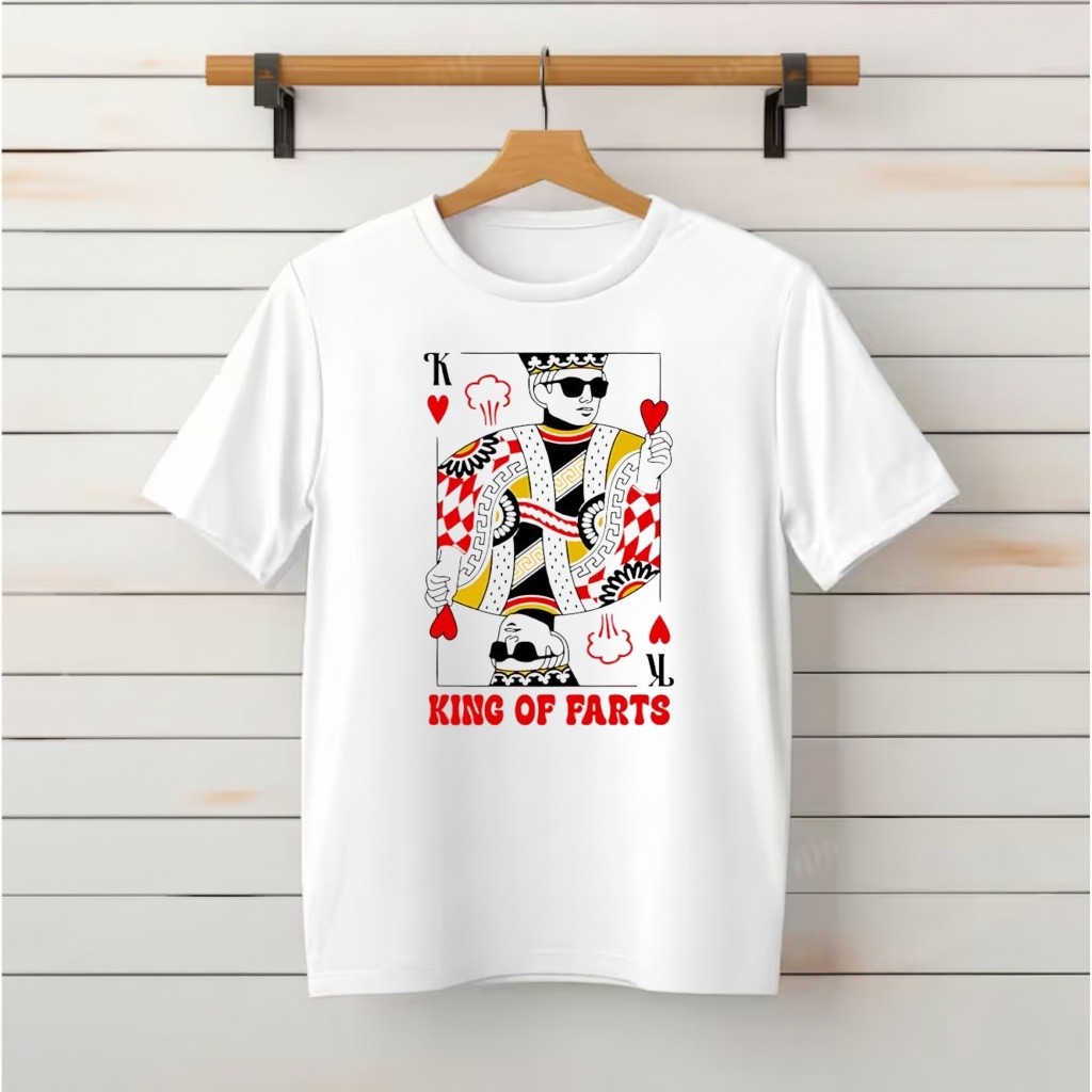 King & Queen Of Farts K graphic shirt