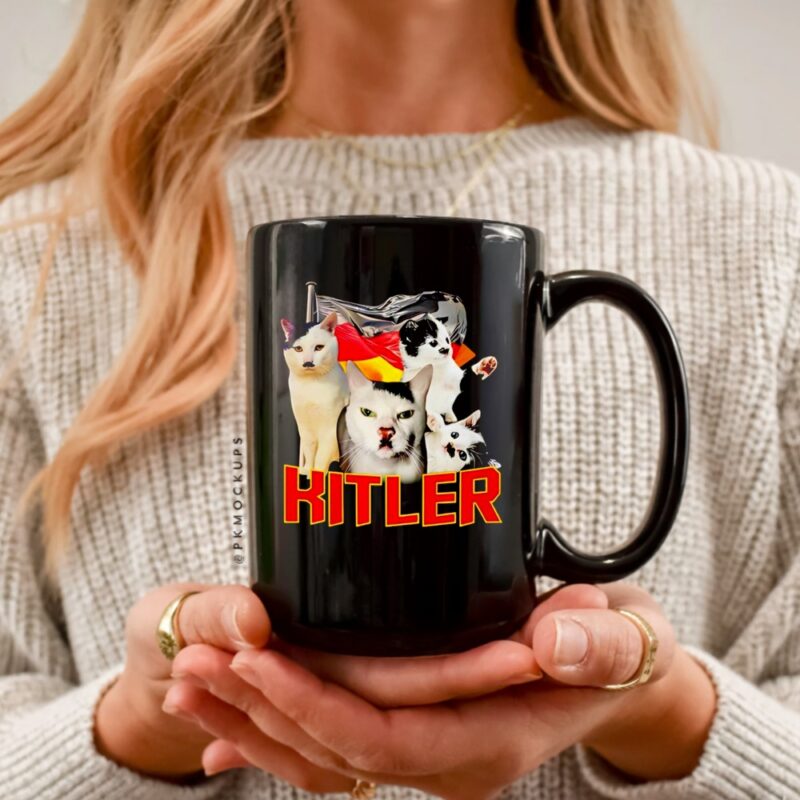 Kitler Hitler Cat graphic funny_Ceramic Mug