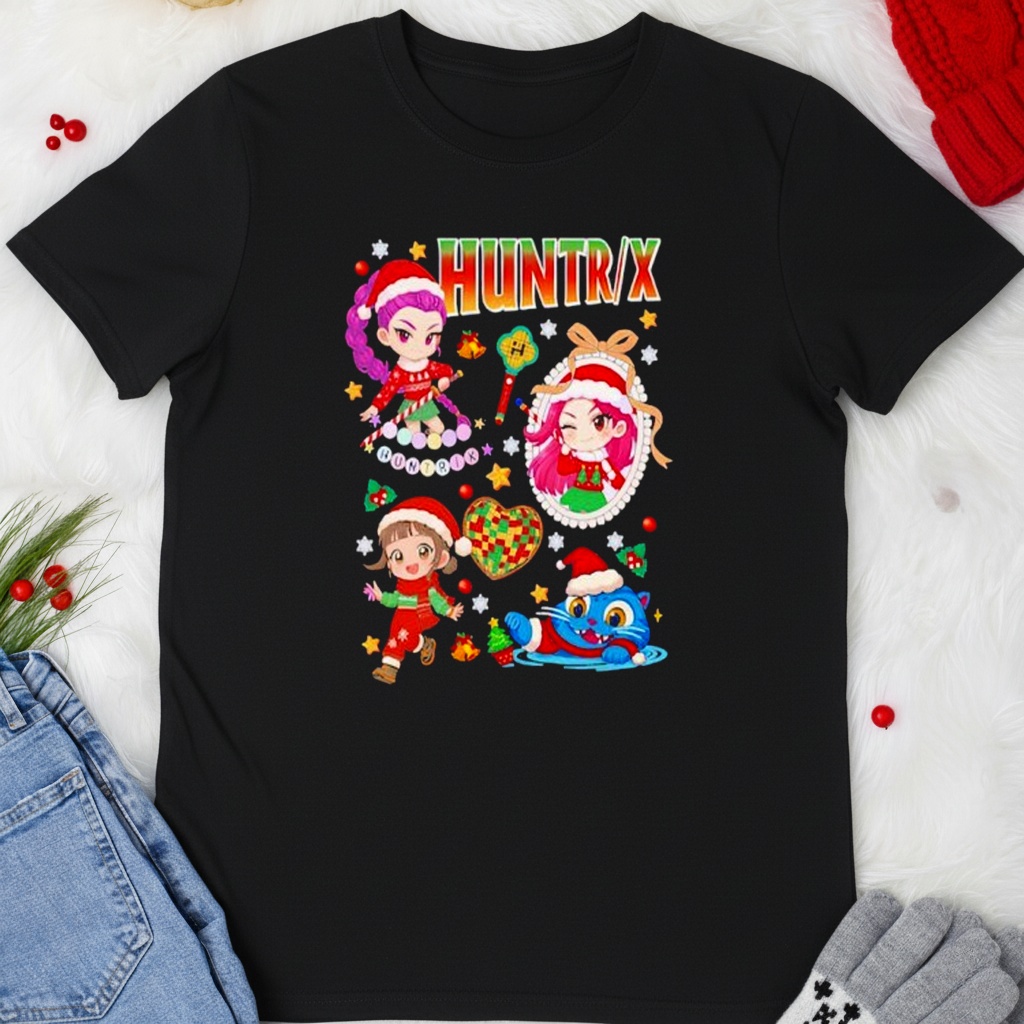 Kpop Demon Hunters Huntrix Christmas shirt