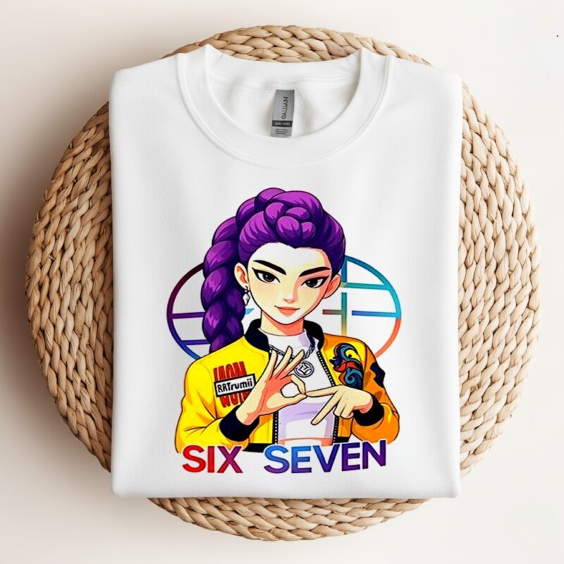 Kpop Demon Hunters Rumi Six Seven_Crewneck Sweatshirt