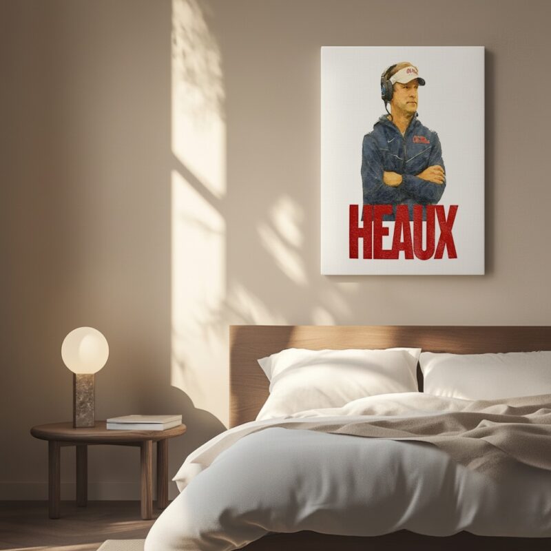 Lane Kiffin Heaux Drawing Ole Miss Rebels football 2025_Canvas