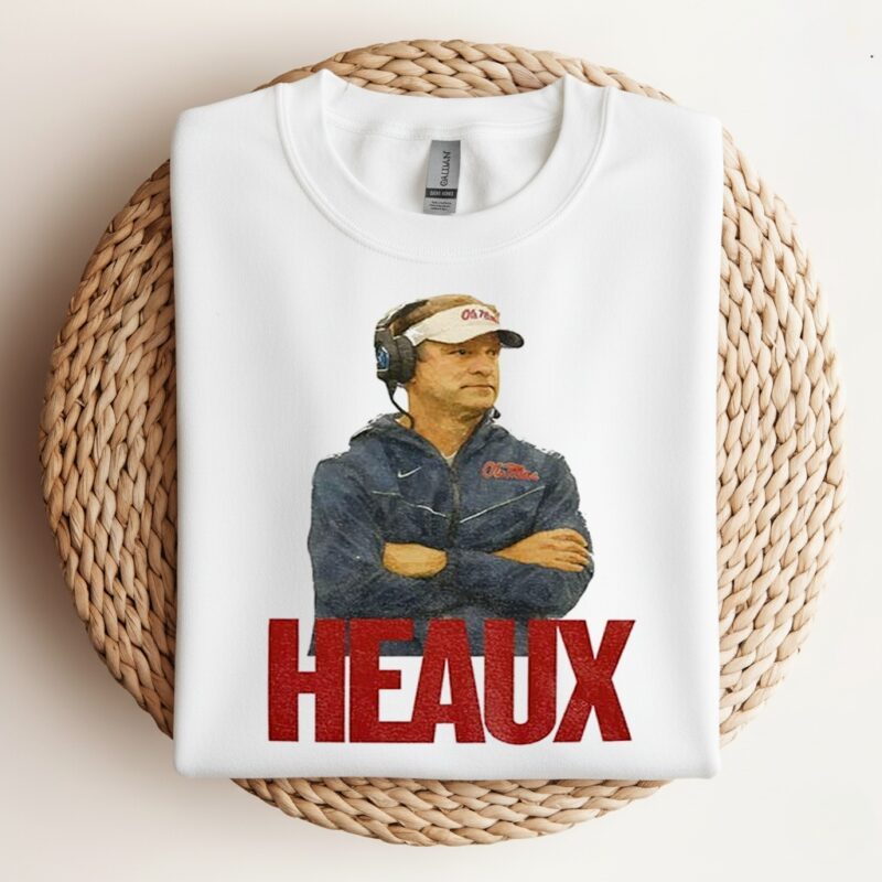 Lane Kiffin Heaux Drawing Ole Miss Rebels football 2025_Crewneck Sweatshirt