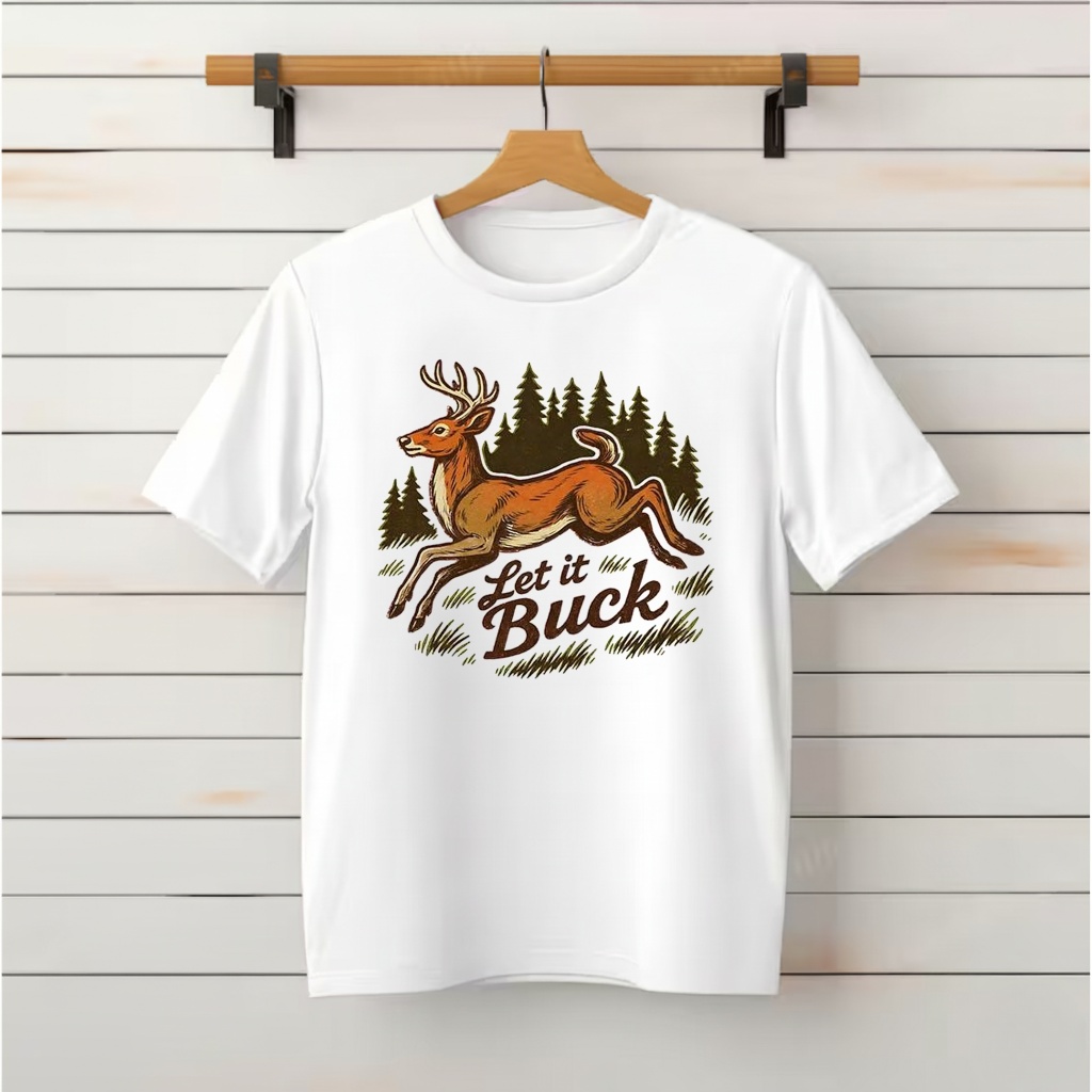 Let it buck whitetail Deer shirt
