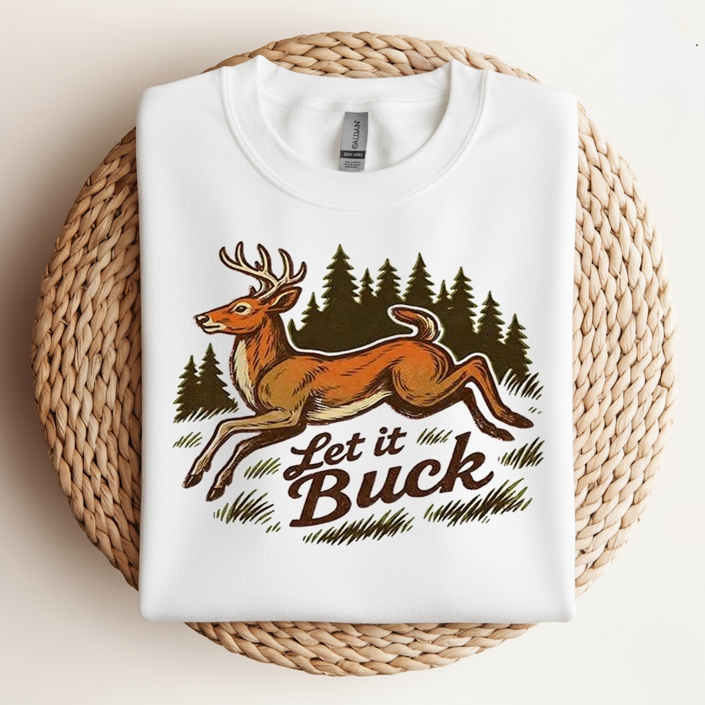 Let it buck whitetail Deer shirt