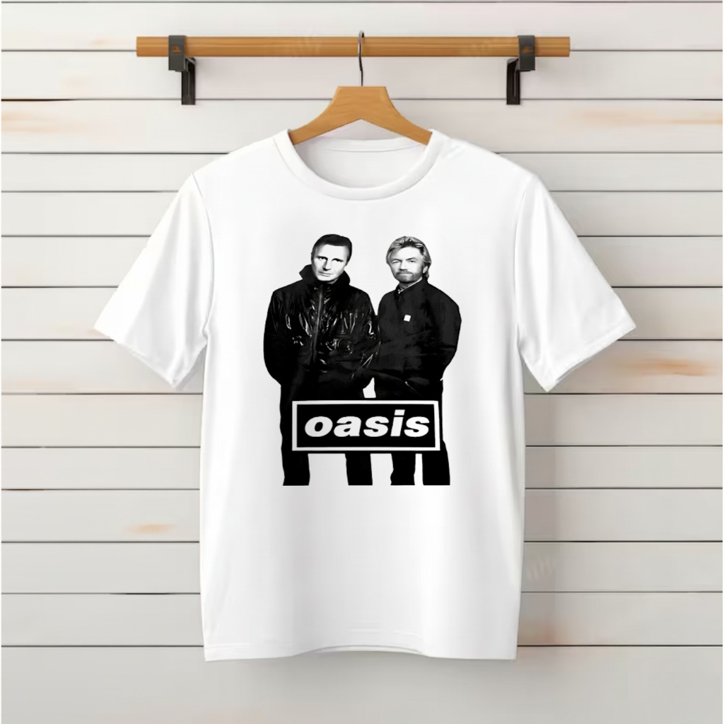 Liam Neeson And Noel Edmonds Oasis Shirt