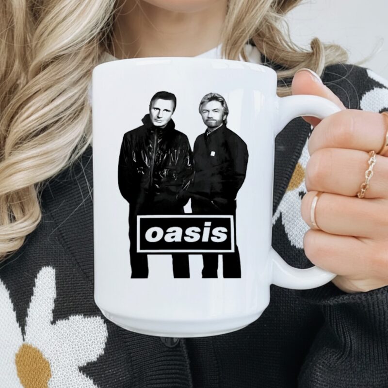 Liam Neeson And Noel Edmonds Oasis_Mug