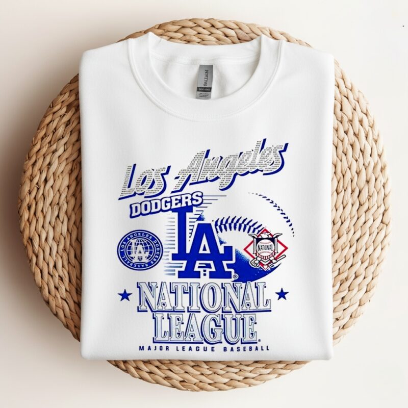 Los Angeles Dodgers MLB American national league logo ball retro_Crewneck Sweatshirt