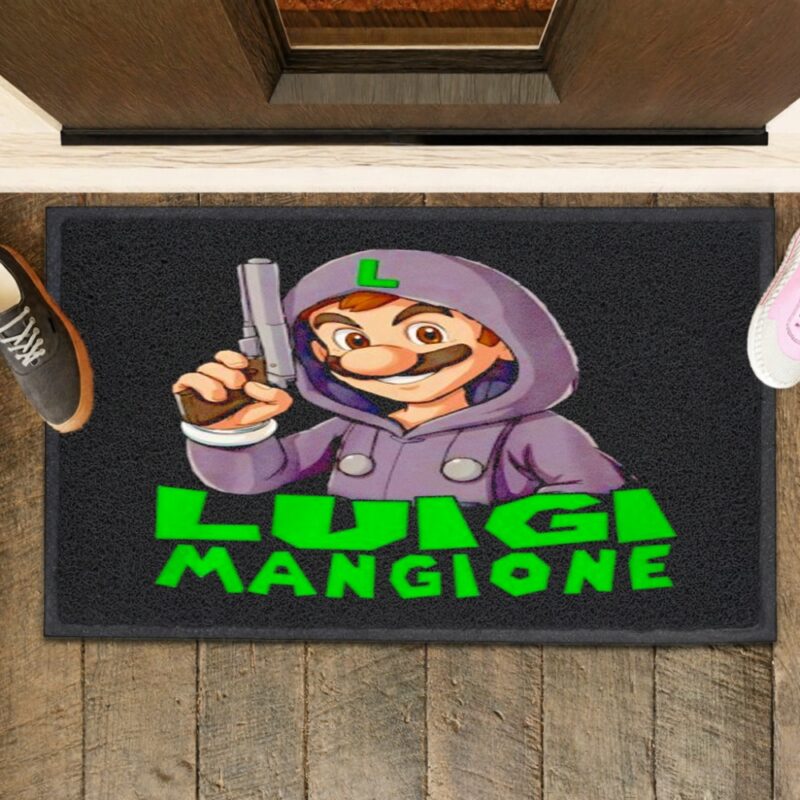 Luigi Mangione Nintendo_Rubber Doormat