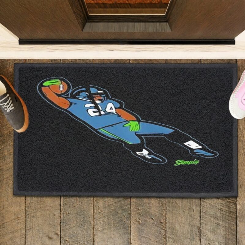 Marshawn Lynch The Quake Celebration_Rubber Doormat
