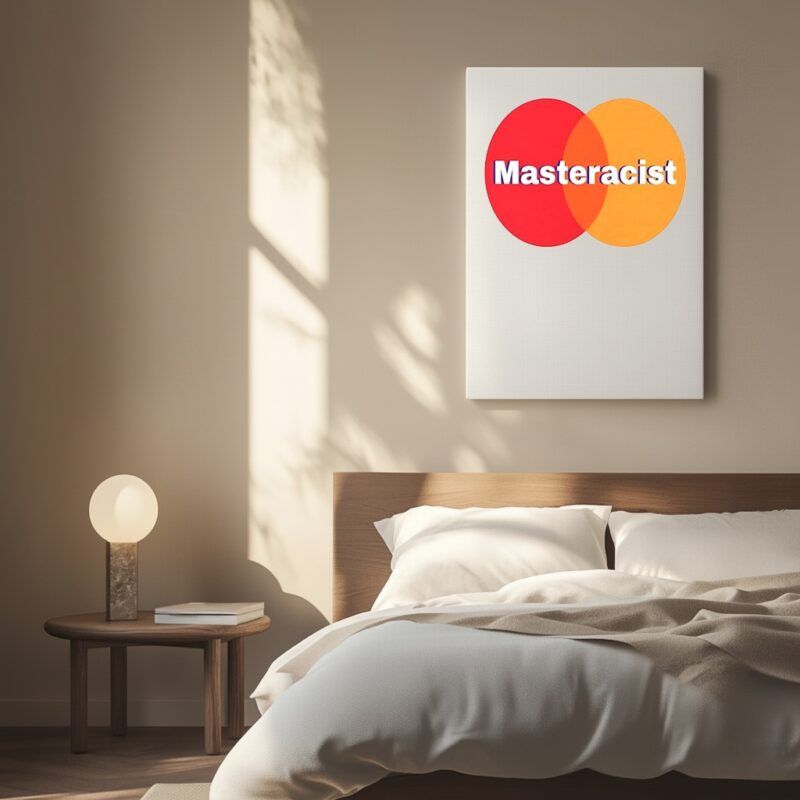 Masterracist MasterCard logo parody_Canvas