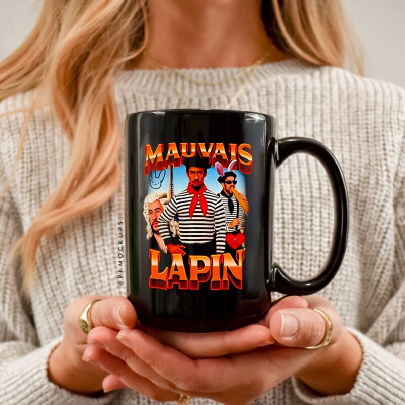 Mauvais Lapin character graphic_Ceramic Mug