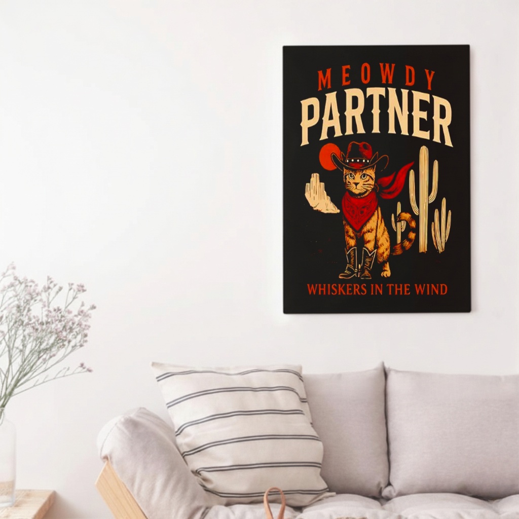 Meowdy Partner Cowboy Cat Shirt