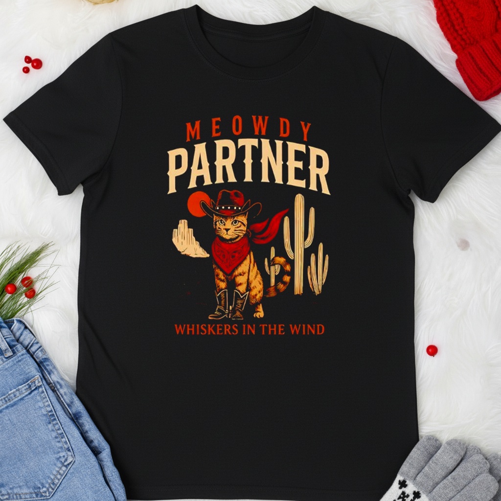 Meowdy Partner Cowboy Cat Shirt