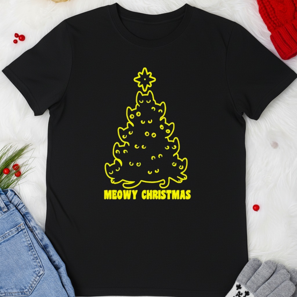 Meowy Christmas Tree Christmas Cats shirt